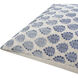 Fabuleuse 22 X 22 inch Light Beige/Light Blue/Denim/Blue Accent Pillow
