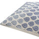 Fabuleuse 18 X 18 inch Light Beige/Light Blue/Denim/Blue Accent Pillow
