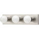 Center Stage 3 Light 18 inch Brushed Stainless Bath Vanity Wall Sconce Wall Light