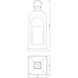 Marrakech 18.5 inch 60 watt Black Outdoor Deck Lantern