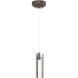 Exos Glass 1 Light 3.46 inch Bronze Mini Pendant Ceiling Light - Open Box