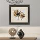 Sepia Bloom Orange and Yellow and Black and Beige Framed Art