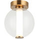 Belange Wall Sconce Wall Light in Aged Gold Brass