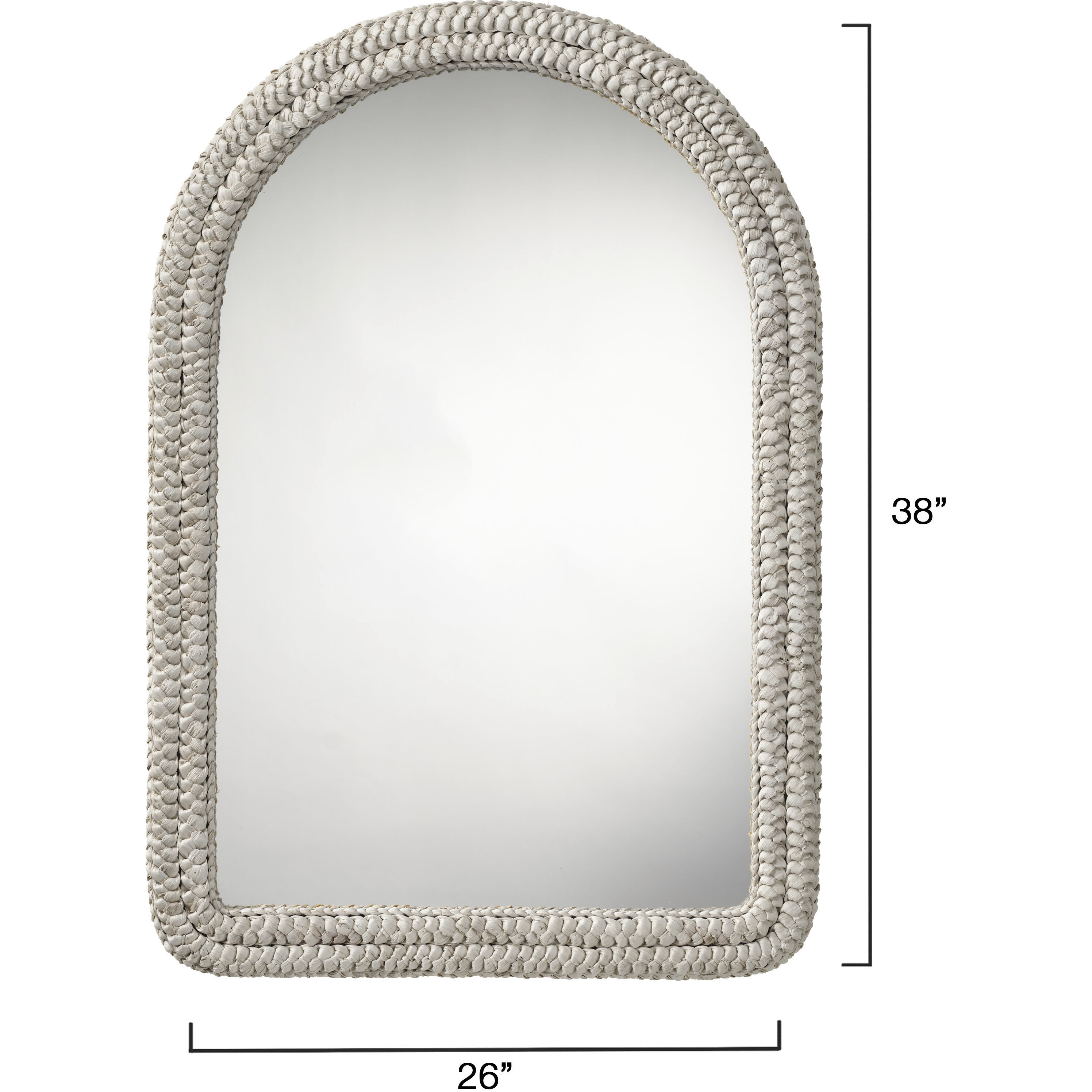 Grain 38 X 26 inch Natural Cornhusk Mirror