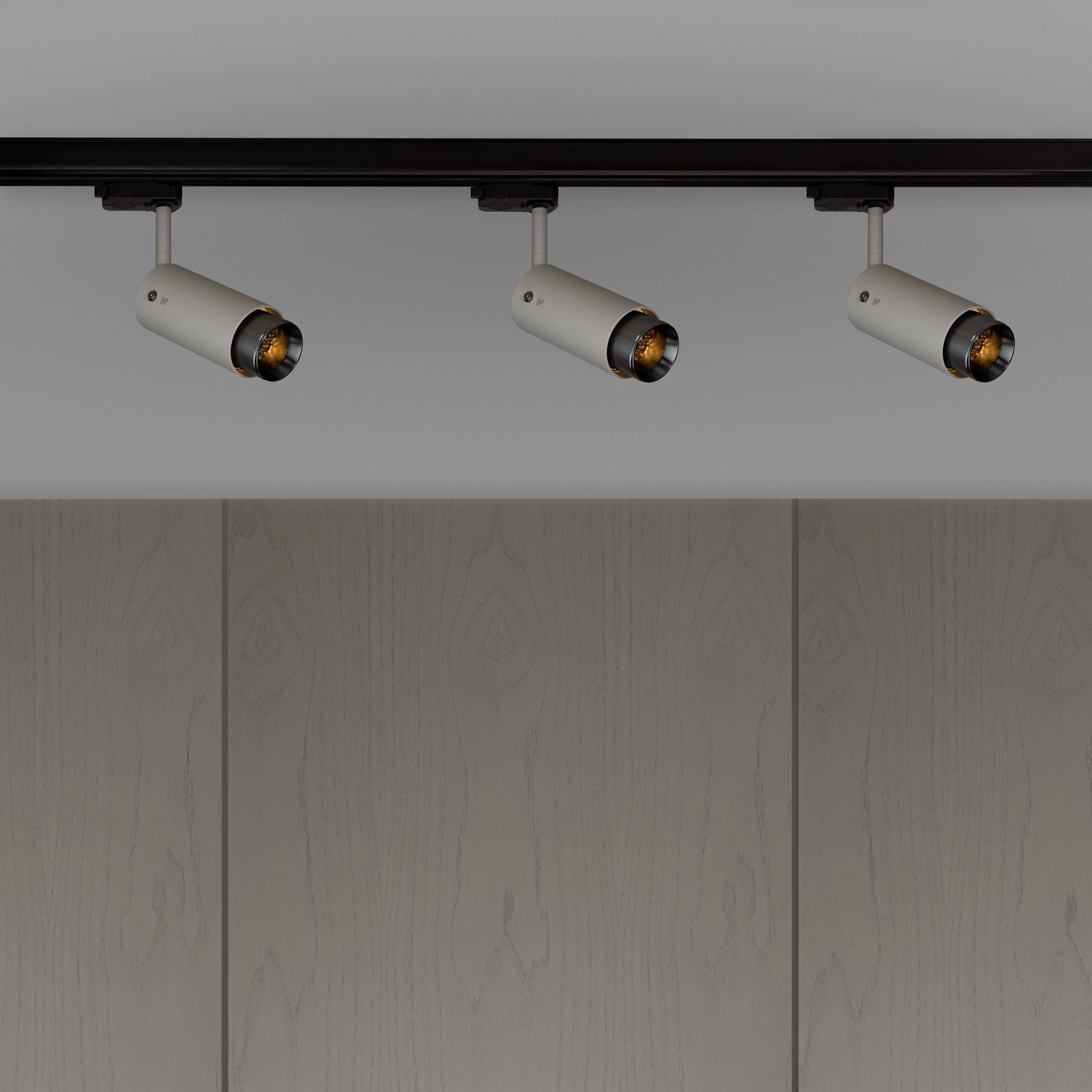 Exhaust Track 1 Light 110-120 Stone / Gun Metal Spotlight Ceiling Light