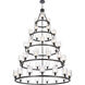 Ballston Saloon LED 60 inch Matte Black Chandelier Ceiling Light