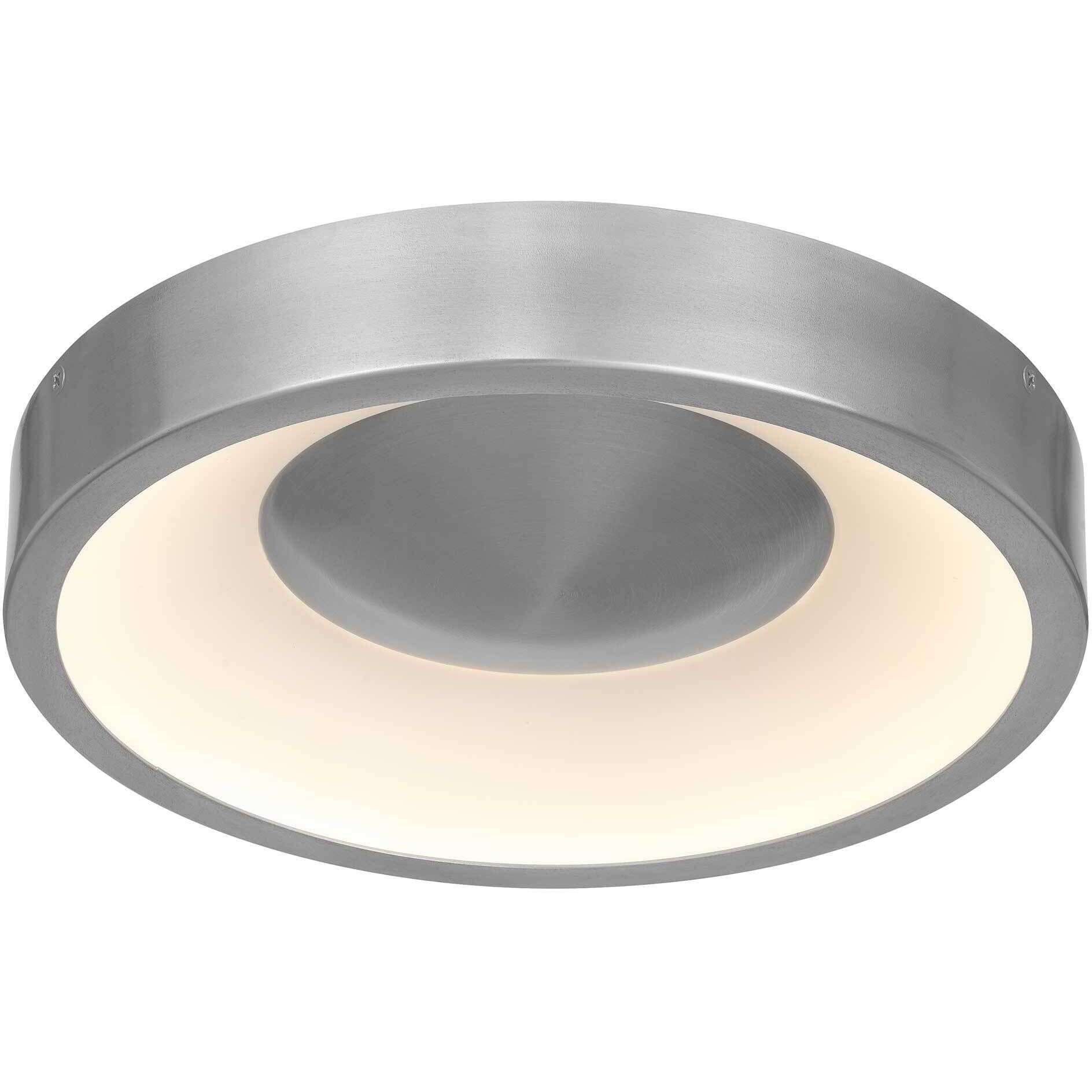 Stellar LED 11 inch Brushed Aluminum Outdoor Flush Mount