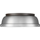 Yep Duncan 2 Light 14 inch Rubbed Bronze Flush Mount Ceiling Light in Pewter