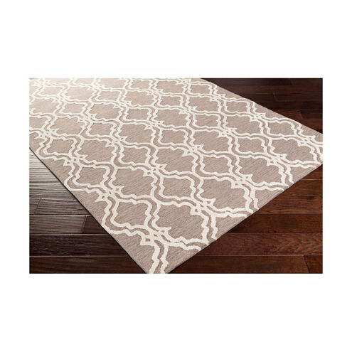 Gable 180 X 144 inch Ivory/Medium Gray/Taupe Rugs, Cotton and Viscose
