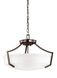 Hanford 3 Light 20.63 inch Bronze Convertible Semi-Flush Pendant Ceiling Light
