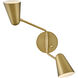Birdie LED 22.75 inch Lacquered Brass Sconce Wall Light