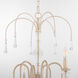 Clasica 6 Light 36 inch Washed Oak Chandelier Ceiling Light