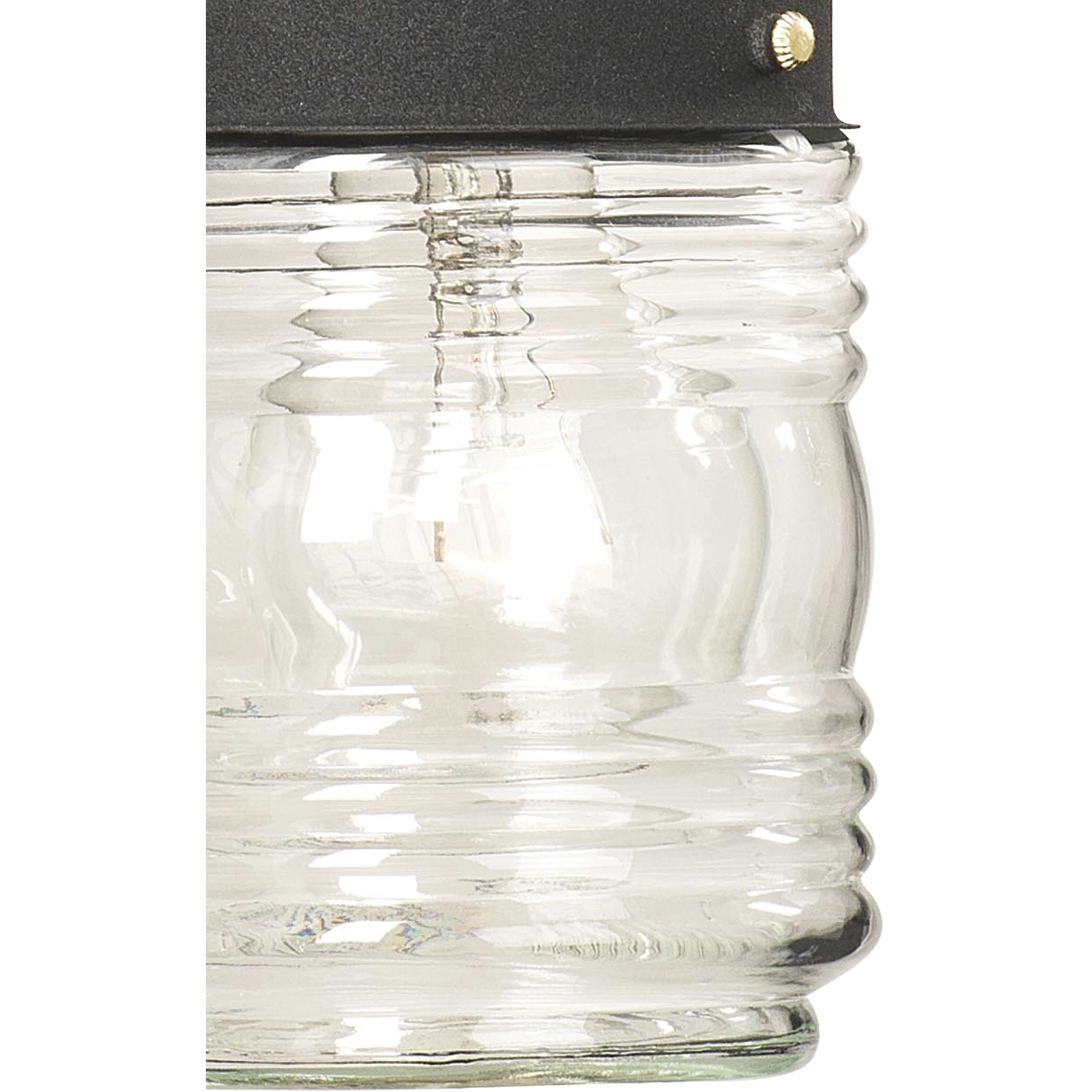 Puck 1 Light 7.75 inch Black Outdoor Sconce