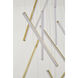 Canada LED 32 inch Brass Chandelier Ceiling Light