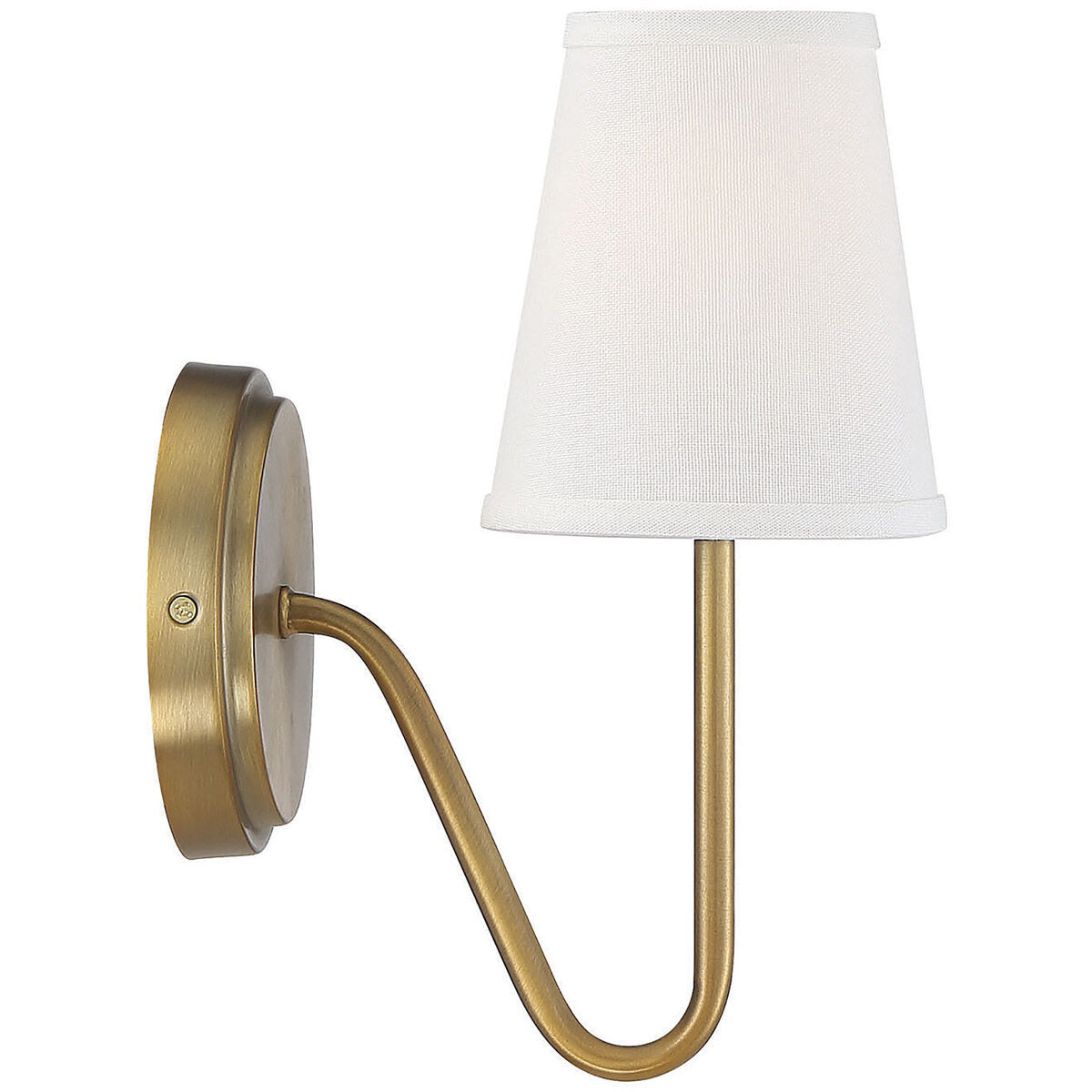 Modern 1 Light 4.75 inch Natural Brass Wall Sconce Wall Light