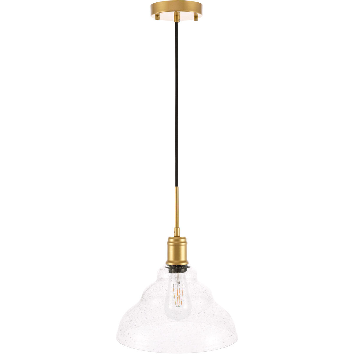 Gil 1 Light 11 inch Brass Pendant Ceiling Light