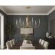 Paloma 8 Light 36 inch Gold Leaf Chandelier Ceiling Light