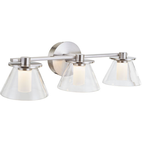 Cone LED 22 inch Brushed Nickel Bath Vanity Light Wall Light
