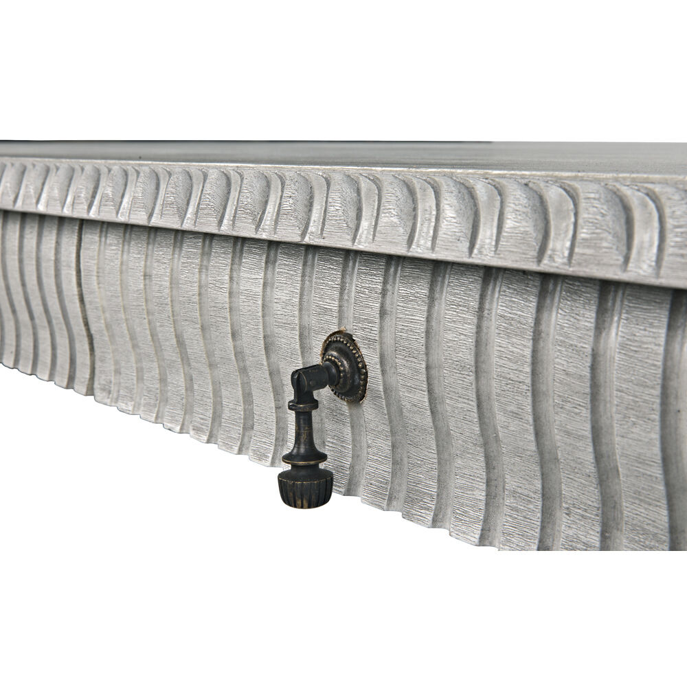 Portuguese 72 X 32 inch Distressed Grey Desk