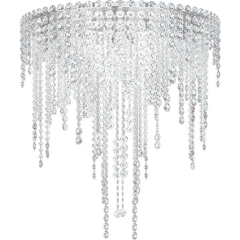 Chantant 6 Light Polished Stainless Steel Flush Mount Ceiling Light in Optic, Strand