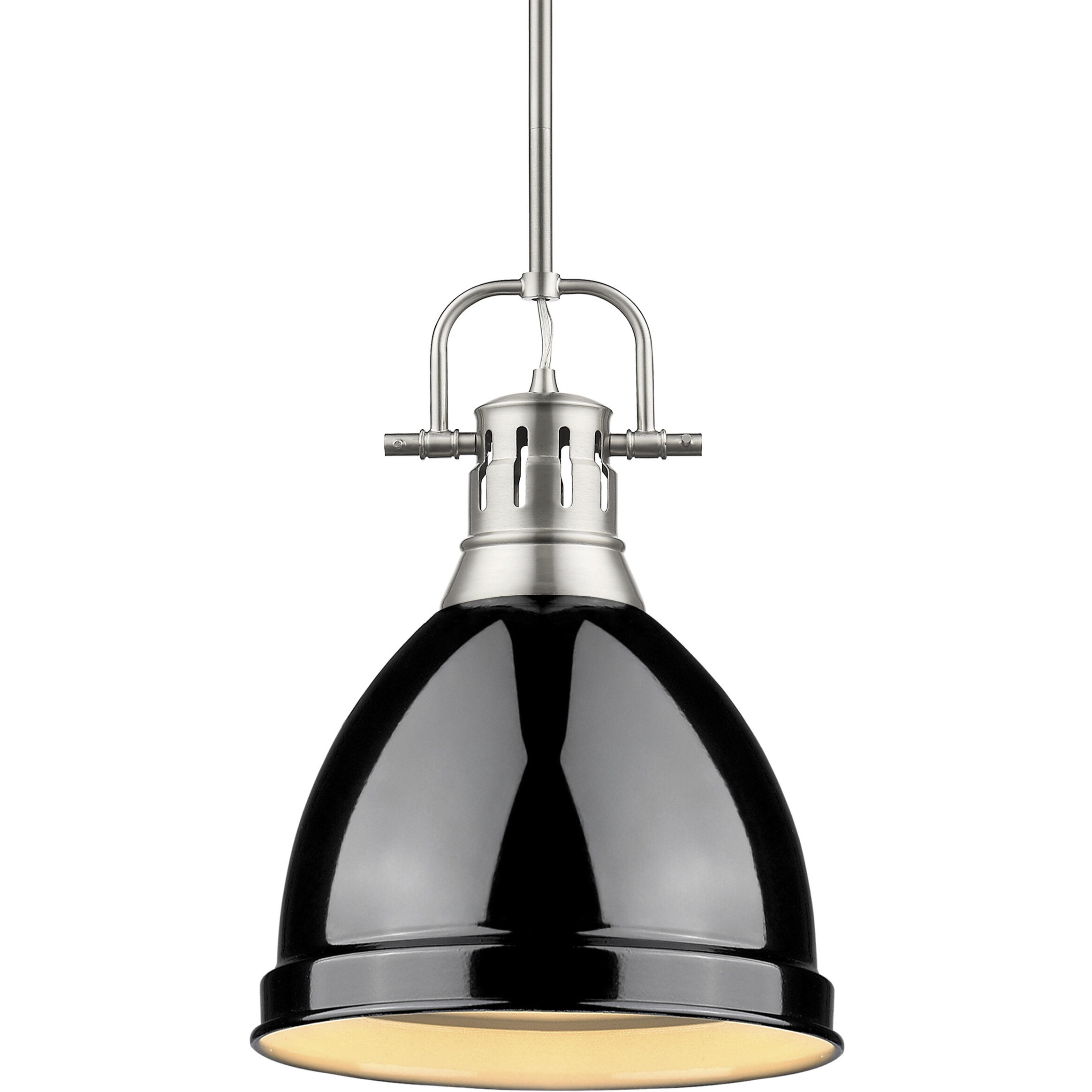 Yep Duncan 1 Light 8.88 inch Pewter Pendant Ceiling Light in Black, Small