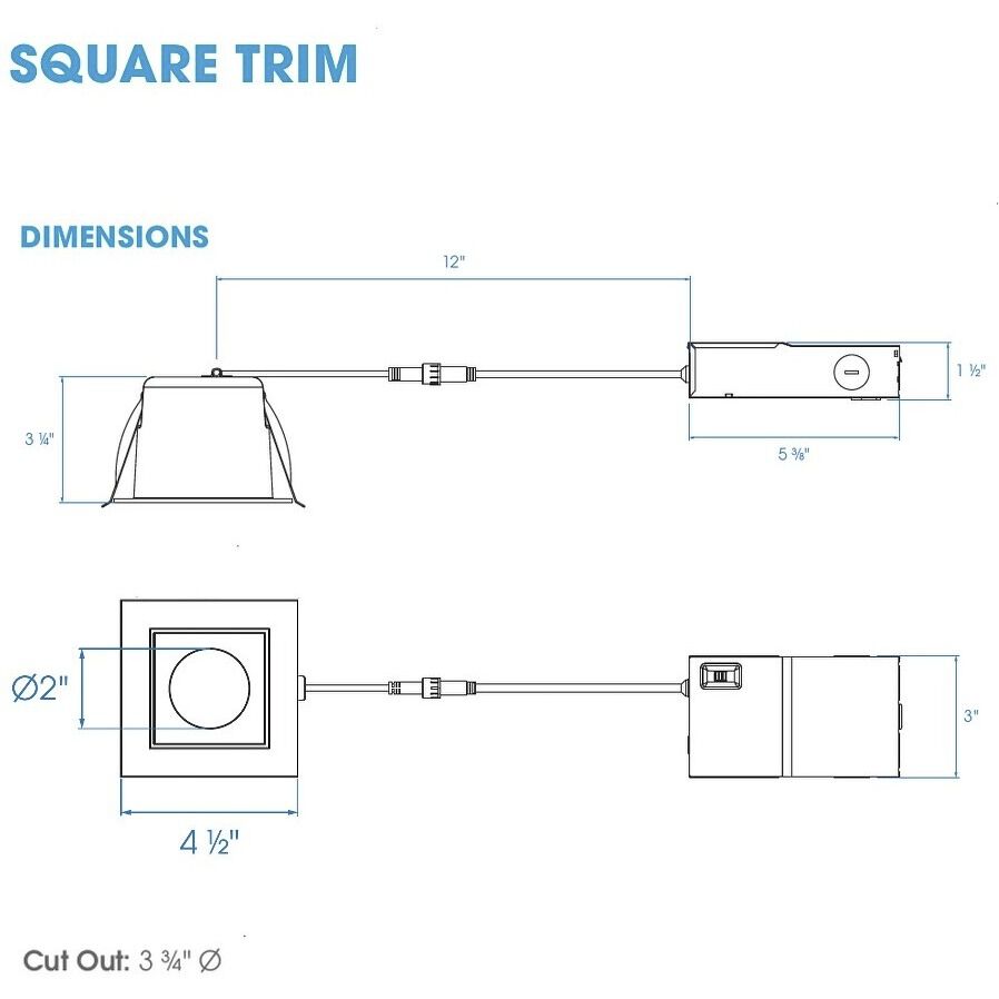 RLF White Canless Recessed Light