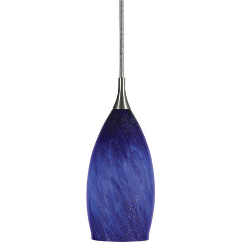 Signature 1 Light 3 inch Brushed Steel Pendant Set Ceiling Light