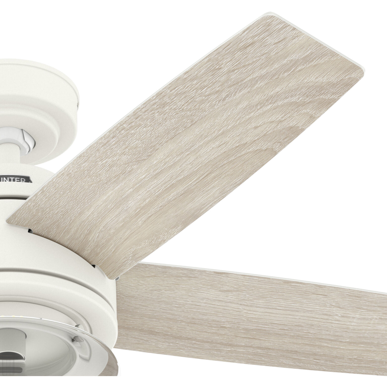 Margo 44 inch Textured White with Light Oak/Fresh White Blades Ceiling Fan