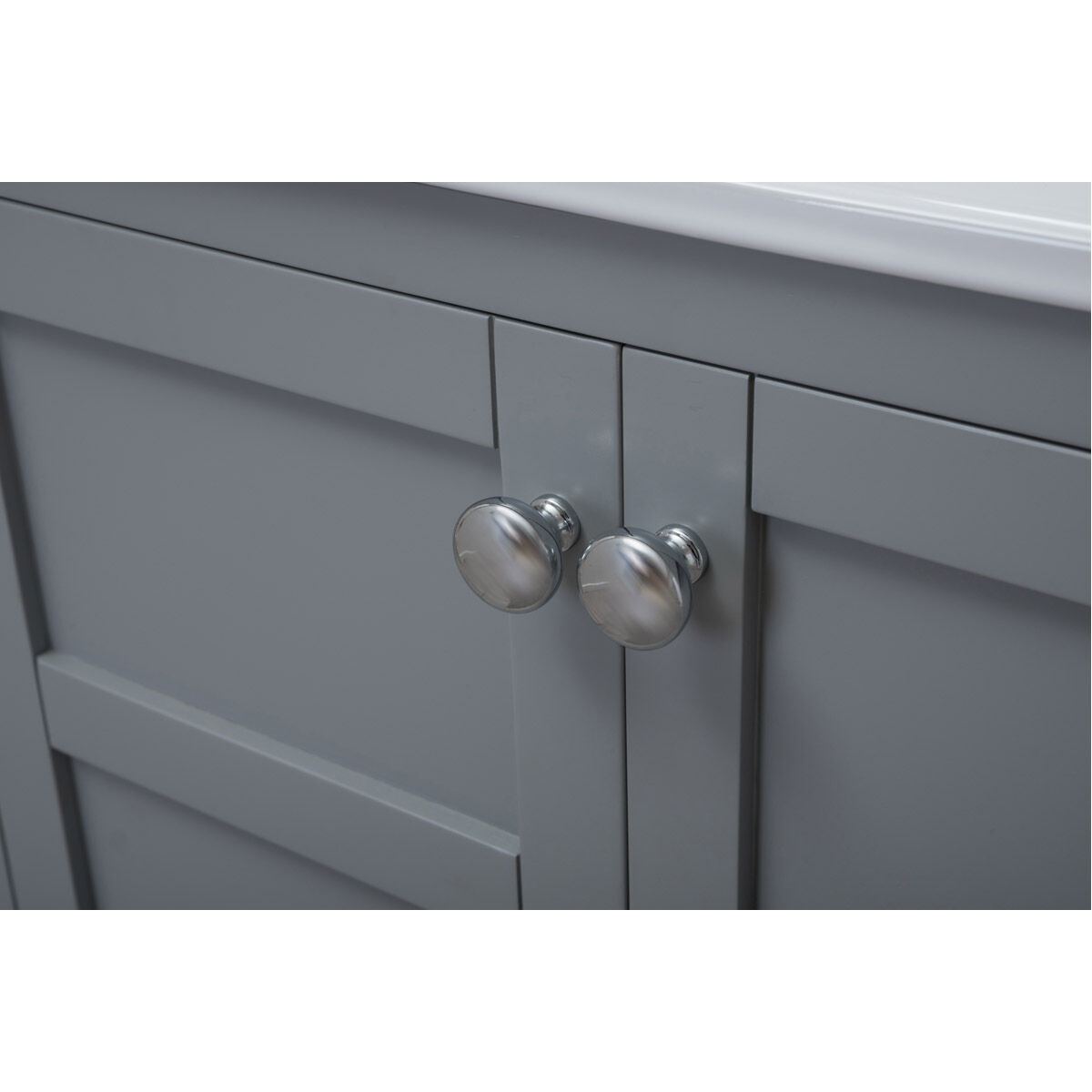 Mason 24 X 33 inch Grey and Chrome Vanity Set