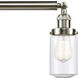 Franklin Restoration Dover LED 37 inch Brushed Satin Nickel Island Light Ceiling Light in Seedy Glass, Franklin Restoration