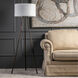Amelia 62 inch 100 watt Black Floor Lamp Portable Light