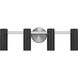 Zentro 4 Light 24 inch Brushed Nickel Vanity Light Wall Light in Incandescent