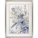 Florals Collection Blue Framed Art