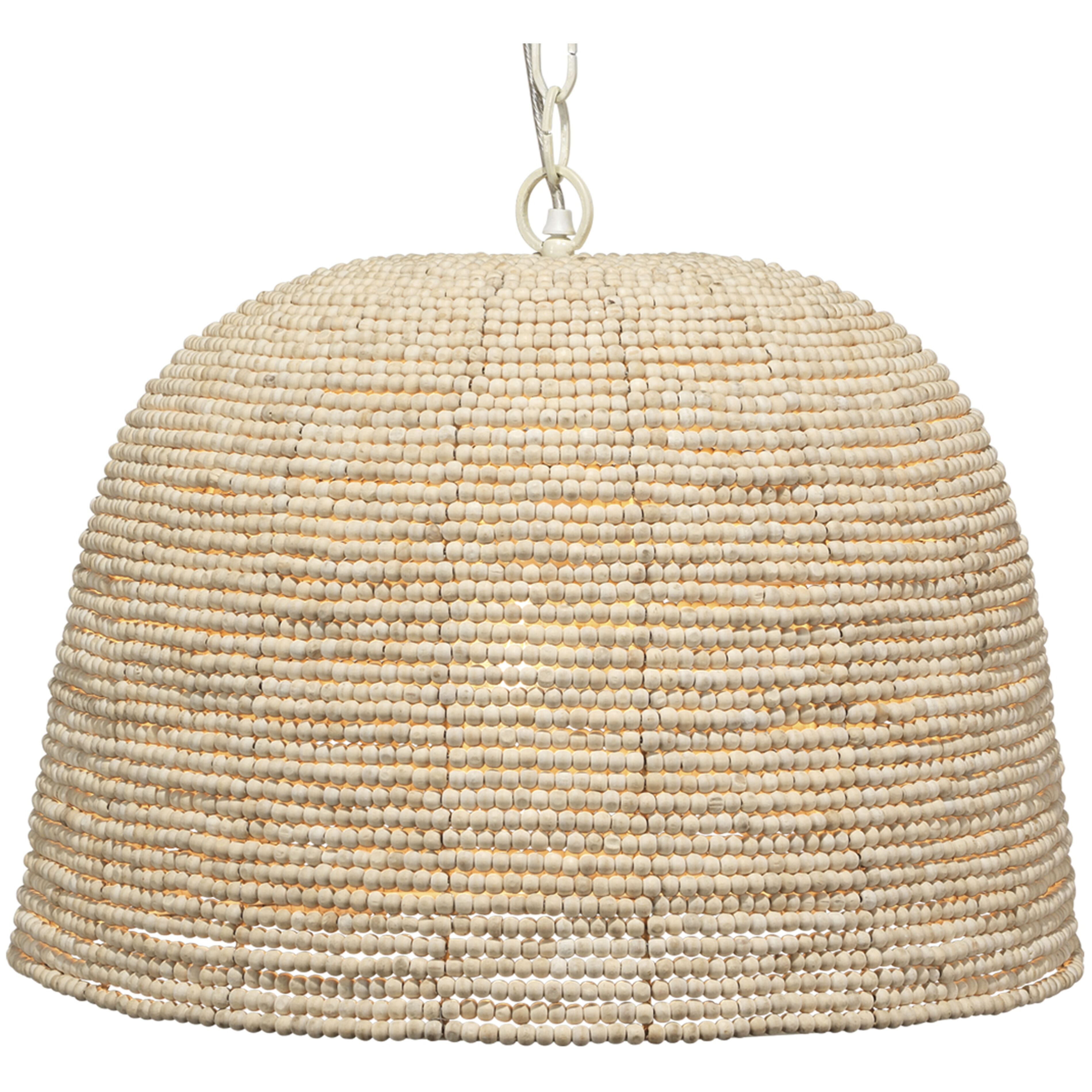 High 1 Light 22 inch Natural Pendant Ceiling Light