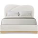 Origins Sesame California King Bed, Wooden, Upholstered