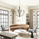 Holden 10 Light 40 inch Matte Black Chandelier Ceiling Light