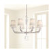 Emilea 8 Light 33 inch Antique Silver Chandelier Ceiling Light