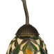 Evelyn 1 Light 7 inch Antique Golden Bronze Pendant Ceiling Light