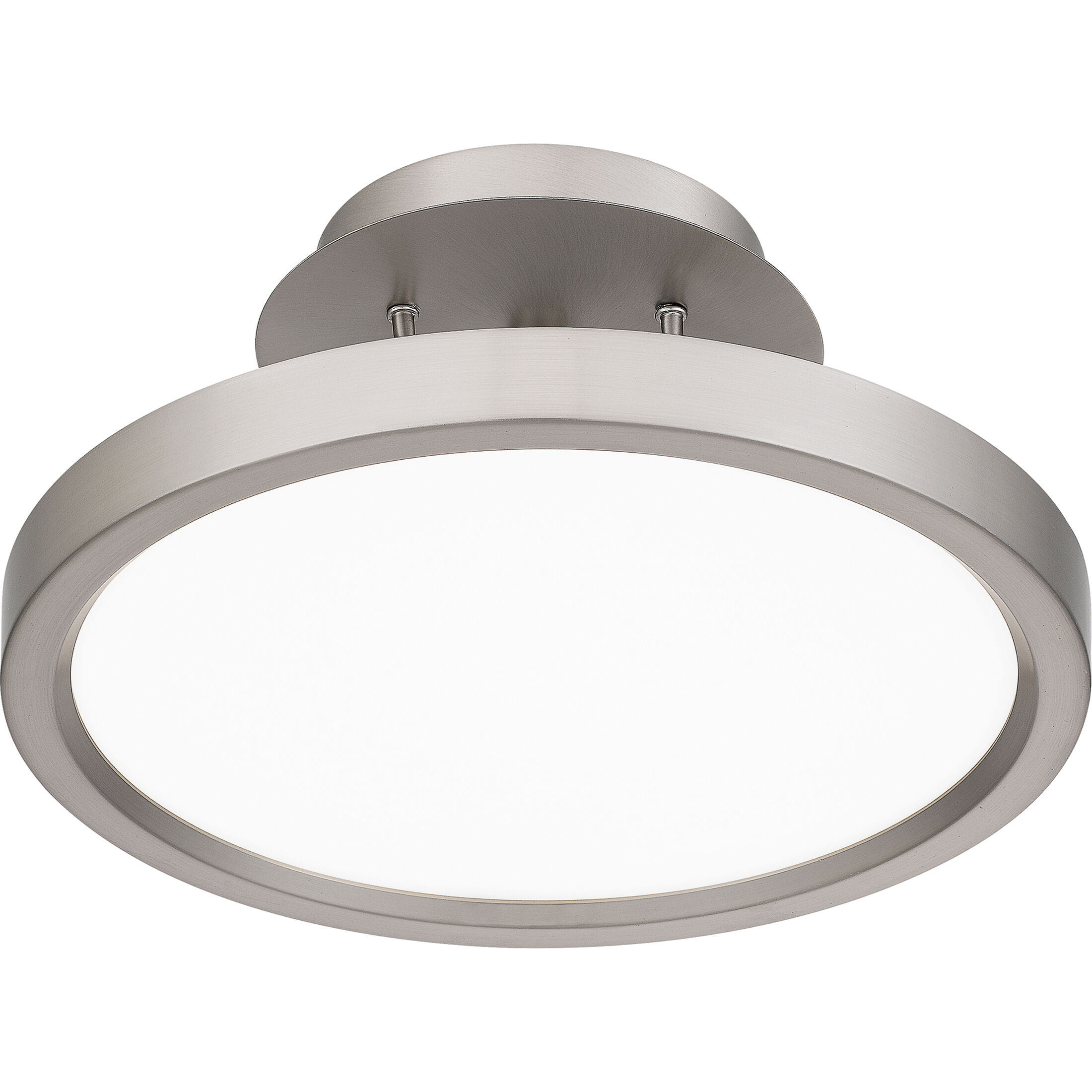 Outskirts LED 11 inch Brushed Nickel Semi-Flush Mount Ceiling Light