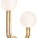 Happy LED 11.25 inch Natural Brass Wall Sconce Wall Light, Right Side