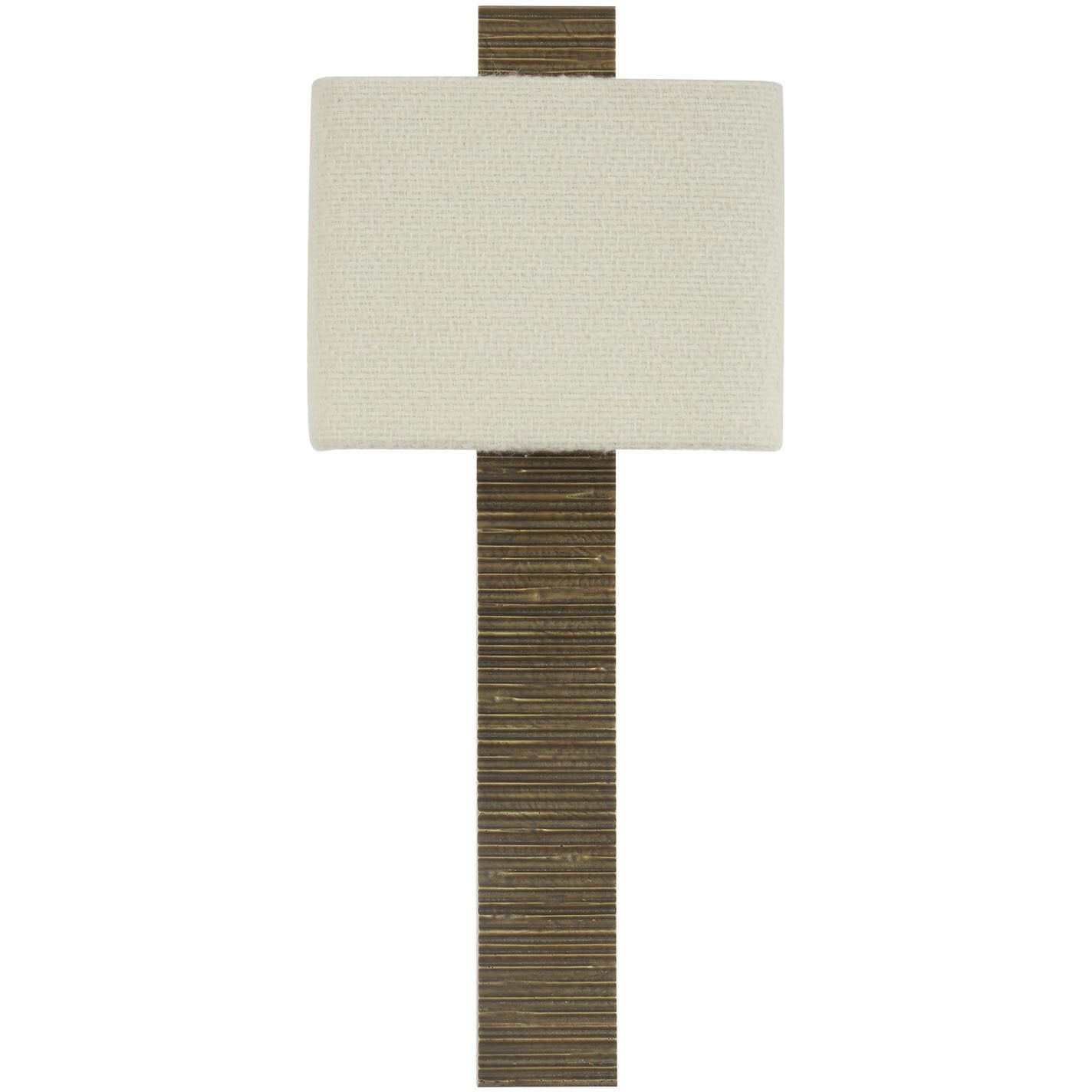 Anne-Marie Barton Fumar Tail Sconce Wall Light in Ridged Tombac