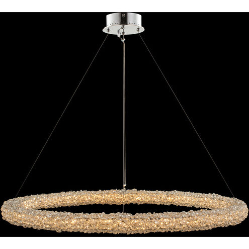 Lina LED 38 inch Polished Chrome Pendant Ceiling Light in Firenze