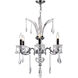 Glorious 6 Light 24 inch Chrome Up Chandelier Ceiling Light
