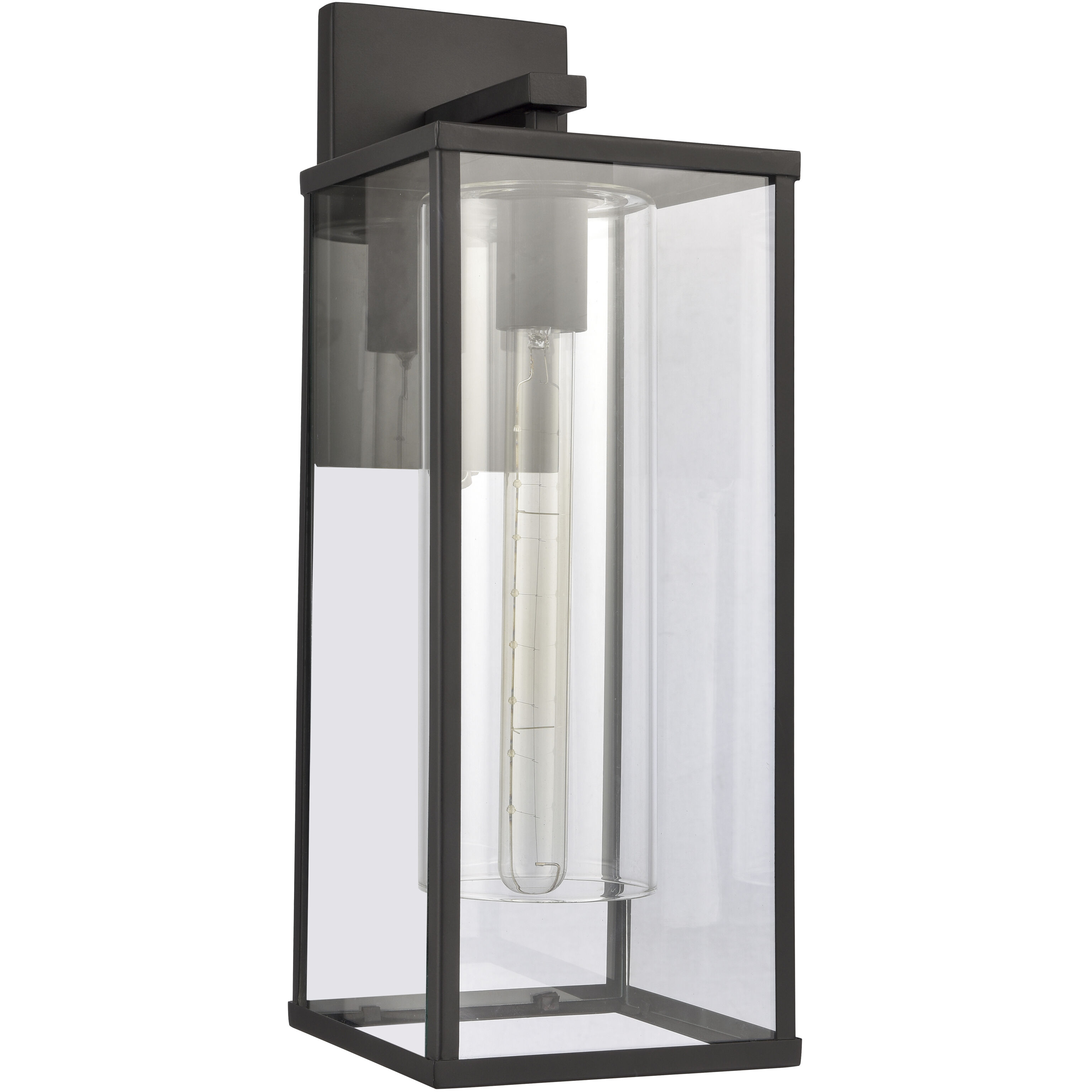 Augusta 1 Light 19.5 inch Matte Black Outdoor Sconce