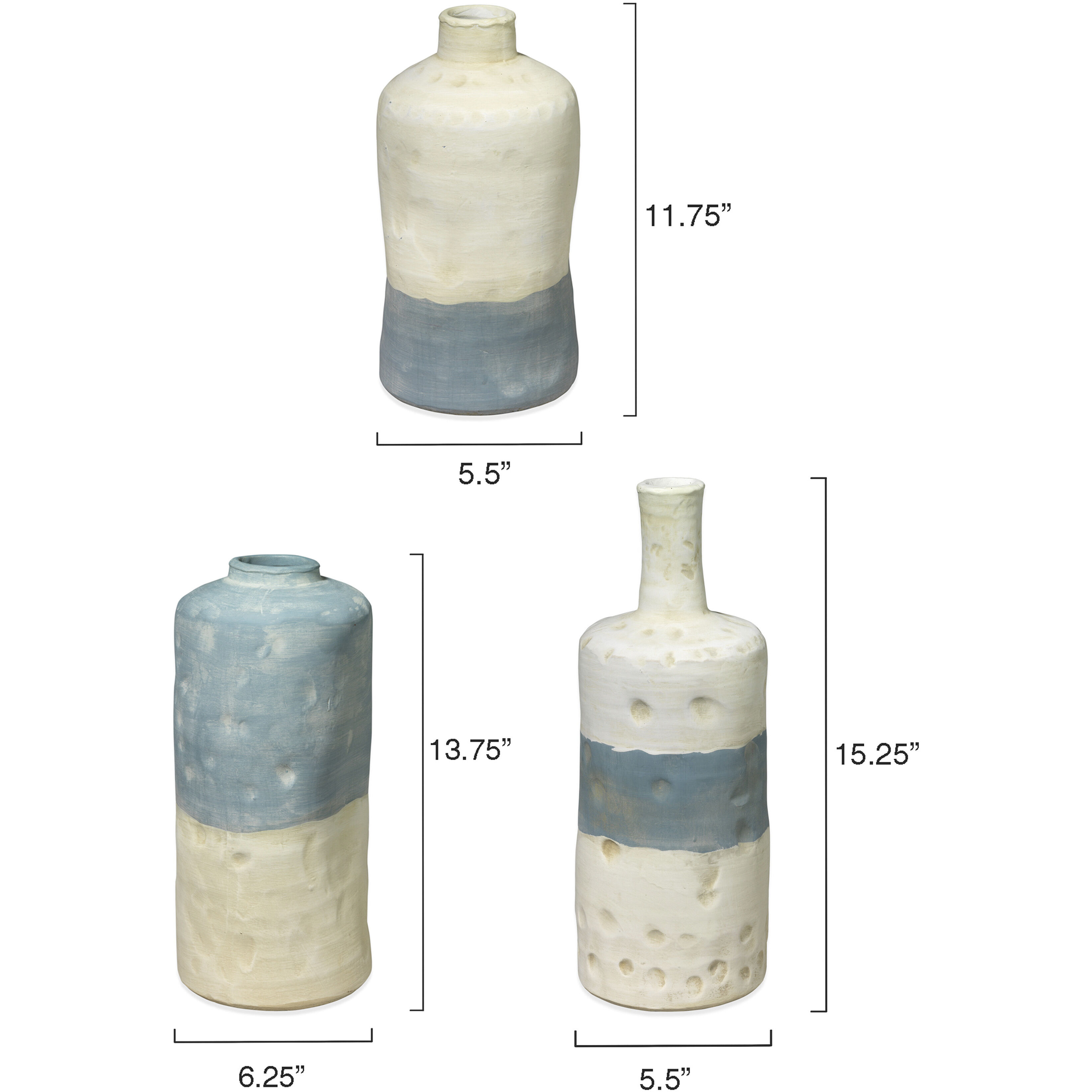 Sedona 15.25 X 6.25 inch Vessels, Set of 3