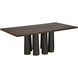 Severity 84 X 44 inch Dark Walnut & Ebony Dining Table
