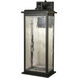 Weymouth LED 17.75 inch Gunmetal with Clear Outdoor Wall Sconce