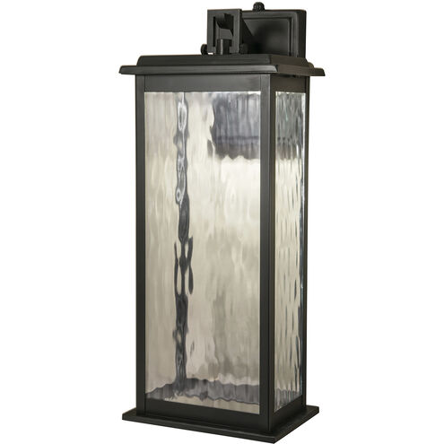 Weymouth LED 17.75 inch Gunmetal with Clear Outdoor Wall Sconce
