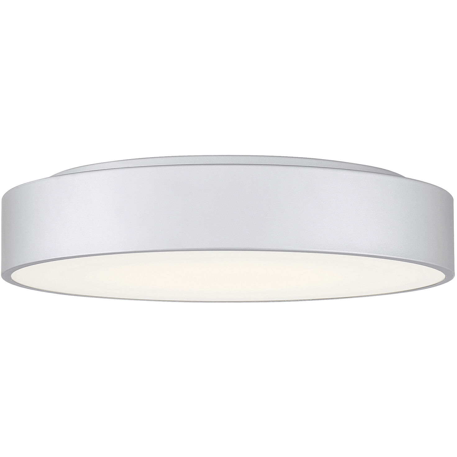 Como LED 13.75 inch Satin and White Flush Mount Ceiling Light