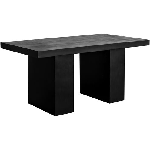 Aurelius 2 63 X 36 inch Black Outdoor Dining Table